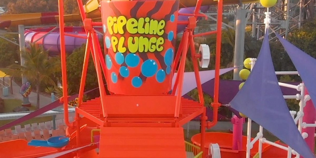 Gold Coast Commercial Painting Project - The Pipeline Plunge at Dreamworld Gold Coast