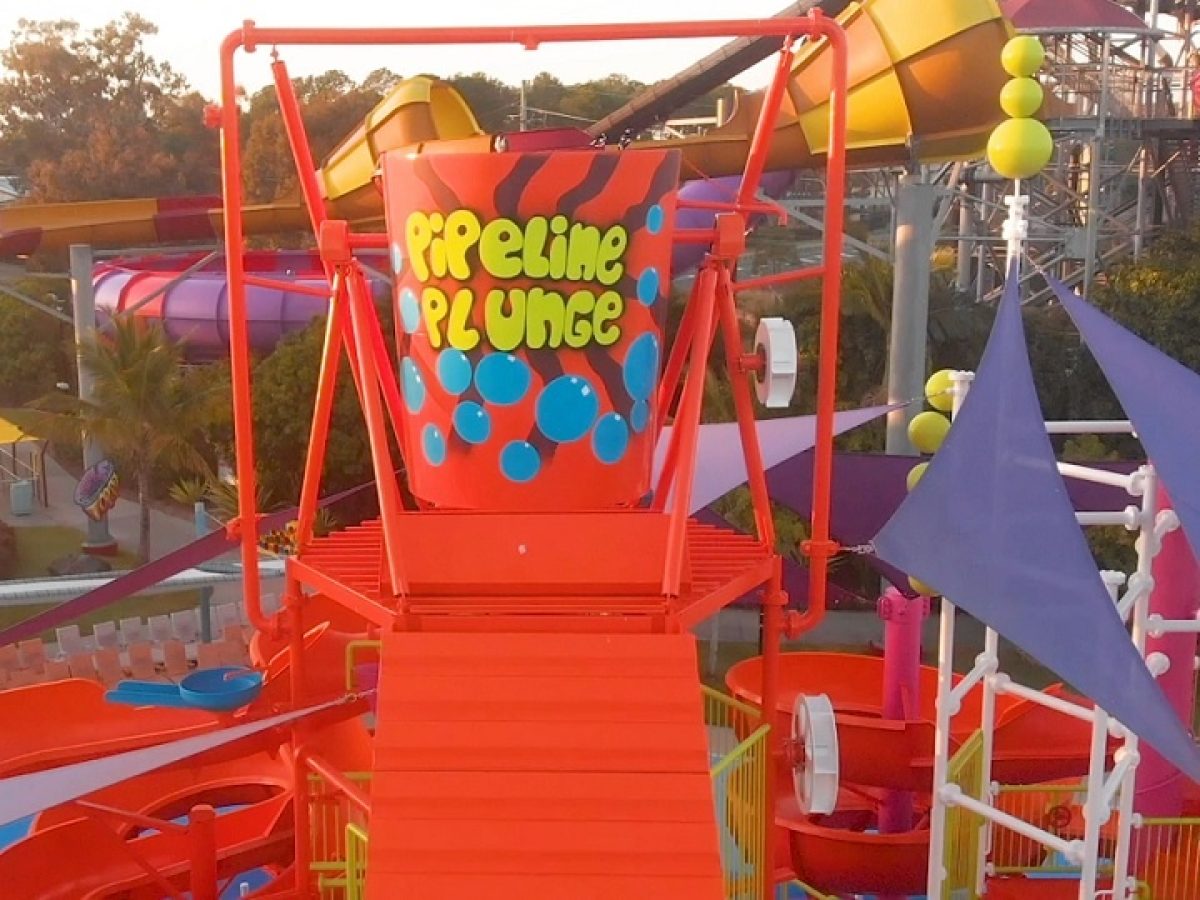 Gold Coast Commercial Painting Project - The Pipeline Plunge at Dreamworld Gold Coast